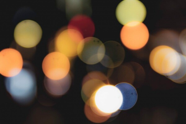 blurry holiday lights