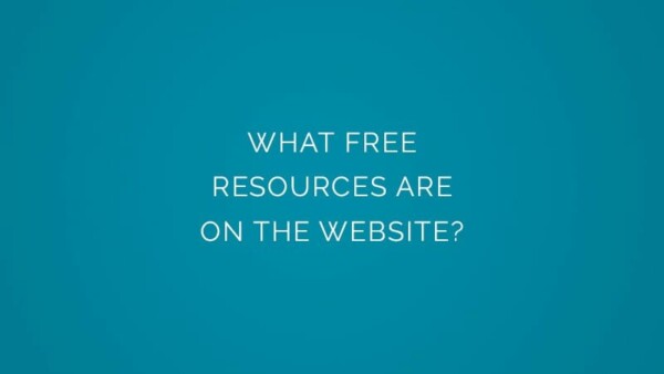 What free resources are on the website?