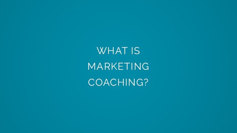 What is marketing coaching?
