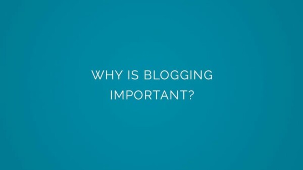 Why is blogging important?